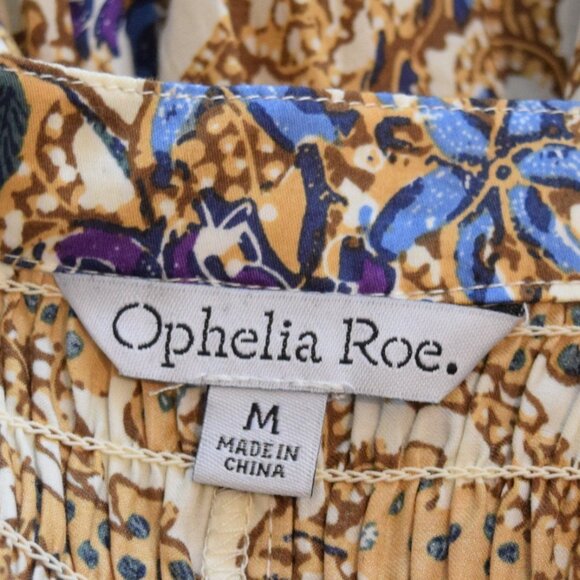 NWT Ophelia Roe Boho Top Lace Up Front - Picture 5 of 6